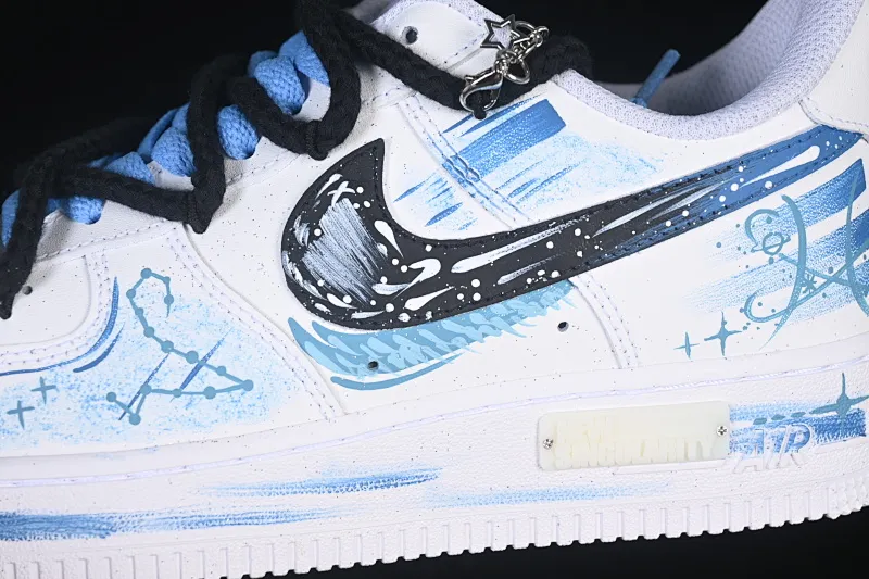 All categories Nk Air Force 1 Air Force series Nk Air Force 1 Low Air Force low-top Nike Air Force 1'07 Low "Pisces" Hand-painted graffiti twelve constellations series Pisces Air Force One low-top casual sneakers Constellation 219-320
